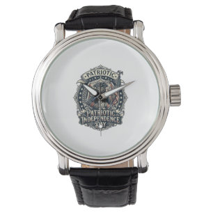 Patriottische Weerwolf Patriottische Horror Monste Horloge