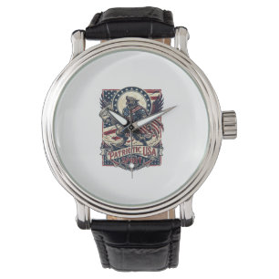 Patriottische Weerwolf Patriottische Horror Monste Horloge