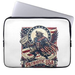 Patriottische Weerwolf Patriottische Horror Monste Laptop Sleeve