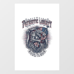 Patriottische Weerwolf Patriottische Horror Monste Raamsticker