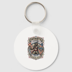 Patriottische Weerwolf Patriottische Horror Monste Sleutelhanger
