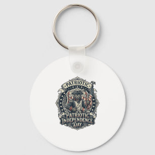 Patriottische Weerwolf Patriottische Horror Monste Sleutelhanger