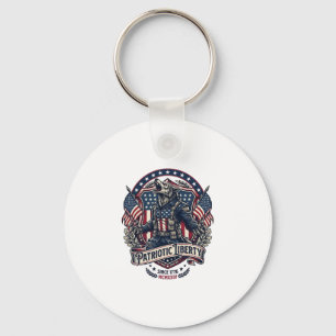 Patriottische Weerwolf Patriottische Horror Monste Sleutelhanger