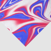 Patriottische werveling: rood wit en blauw marmer, tissuepapier (Detail)