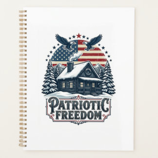 Patriottische winterhut vector grafische T-shirt Planner