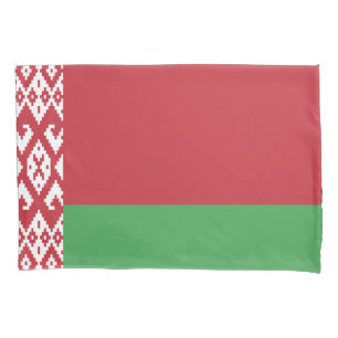 Patriottische Wit-Rood-Witte Vlag van Belarus Kuss Kussensloop