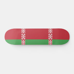 Patriottische Wit-Rood-Witte Vlag van Belarus Skateboard