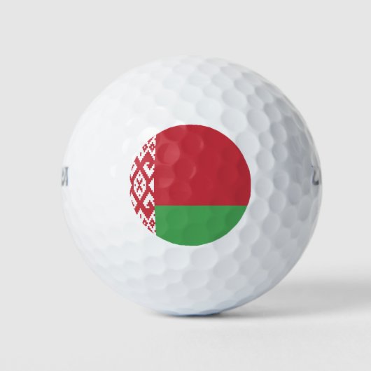 Patriottische Wit-Russische vlag Golfballen (Voorkant)