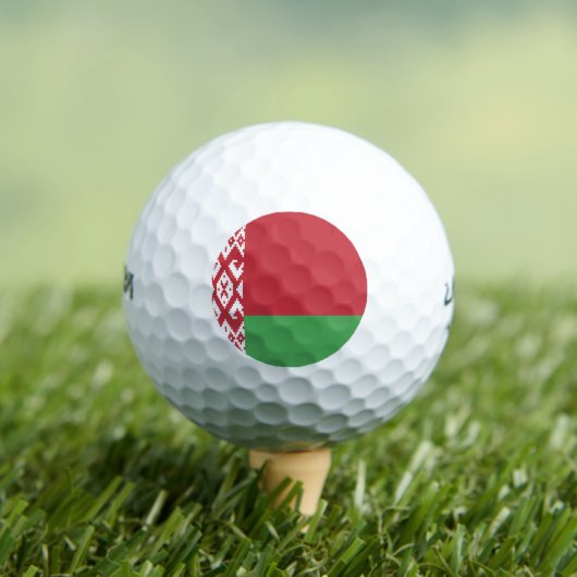 Patriottische Wit-Russische vlag Golfballen (Insitu Shirt)