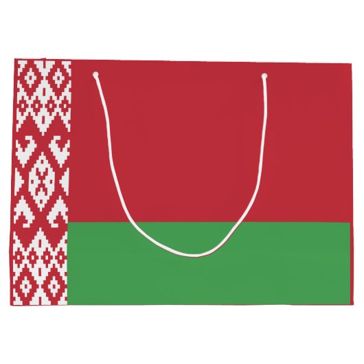 Patriottische Wit-Russische vlag Groot Cadeauzakje (Achterkant)