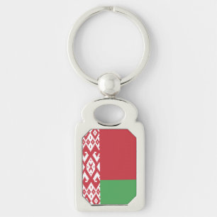 Patriottische Wit-Russische Vlag Sleutelhanger