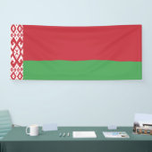 Patriottische Wit-Russische vlag Spandoek (Beurs)