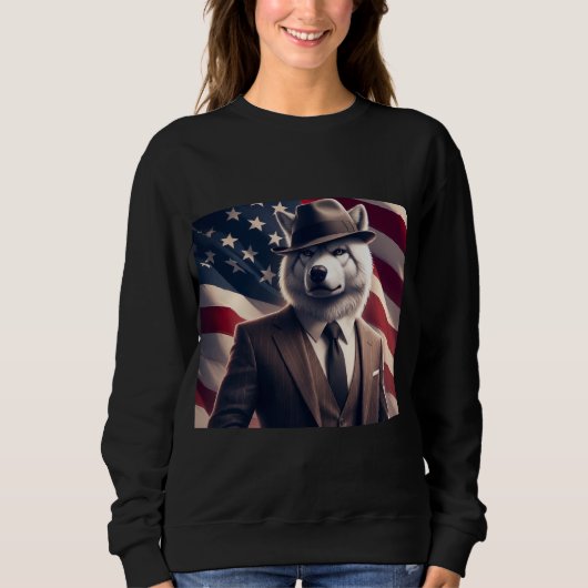 Patriottische Wolf Trui (Voorkant)