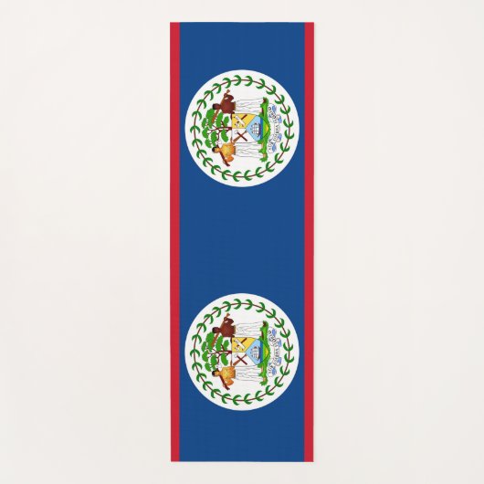 Patriottische Yoga Mats met vlag van Belize Yogamat (Voorkant)