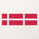 Patriottische Yoga Mats met vlag van Denemarken Yogamat (Achterkant (horizontaal))