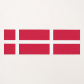 Patriottische Yoga Mats met vlag van Denemarken Yogamat (Voorkant (horizontaal))