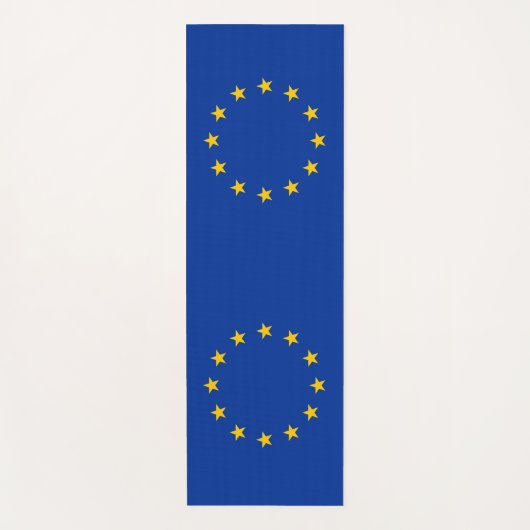 Patriottische Yoga Mats met vlag van Europa Yogamat (Voorkant)