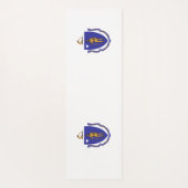 Patriottische Yoga Mats met vlag van Massachusetts Yogamat (Achterkant)