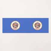Patriottische Yoga Mats met vlag van Minnesota Yogamat (Achterkant (horizontaal))