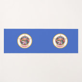 Patriottische Yoga Mats met vlag van Minnesota Yogamat (Voorkant (horizontaal))