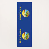Patriottische Yoga Mats met vlag van Montana Yogamat (Achterkant)