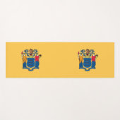 Patriottische Yoga Mats met vlag van New Jersey Yogamat (Voorkant (horizontaal))