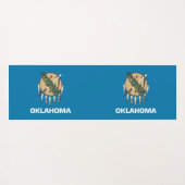 Patriottische Yoga Mats met vlag van Oklahoma Yogamat (Achterkant (horizontaal))