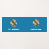 Patriottische Yoga Mats met vlag van Oklahoma Yogamat (Voorkant (horizontaal))