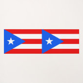 Patriottische Yoga Mats met vlag van Puerto Rico Yogamat (Achterkant (horizontaal))