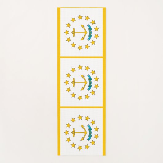 Patriottische Yoga Mats met vlag van Rhode Island Yogamat (Voorkant)