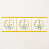Patriottische Yoga Mats met vlag van Rhode Island Yogamat (Voorkant (horizontaal))