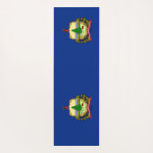 Patriottische Yoga Mats met vlag van Vermont Yogamat (Achterkant)