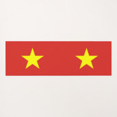 Patriottische Yoga Mats met vlag van Vietnam Yogamat (Achterkant (horizontaal))