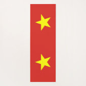 Patriottische Yoga Mats met vlag van Vietnam Yogamat (Achterkant)