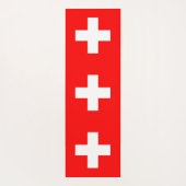 Patriottische Yoga Mats met vlag van Zwitserland Yogamat (Achterkant)