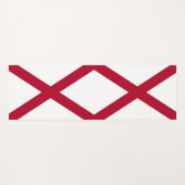 Patriottische Yoga Matten met vlag van Alabama, Ve (Achterkant (horizontaal))