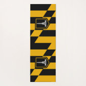 Patriottische Yoga Matten met vlag van Baltimore,  (Achterkant)