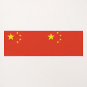 Patriottische Yoga Matten met vlag van China (Achterkant (horizontaal))