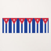 Patriottische Yoga Matten met vlag van Cuba (Achterkant (horizontaal))