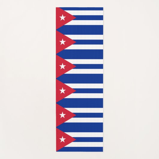 Patriottische Yoga Matten met vlag van Cuba (Voorkant)
