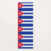 Patriottische Yoga Matten met vlag van Cuba (Achterkant)