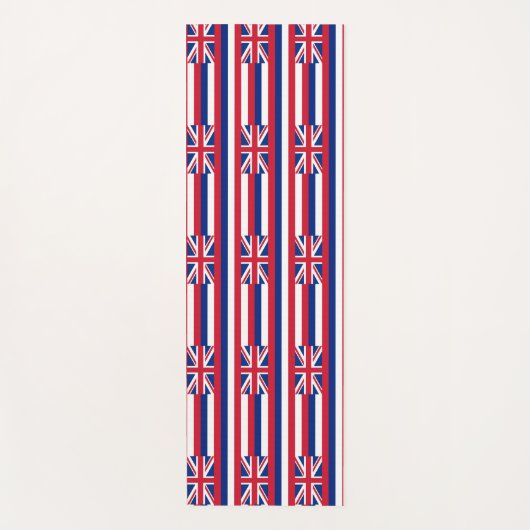 Patriottische Yoga Matten met vlag van Hawaï, Vere (Voorkant)