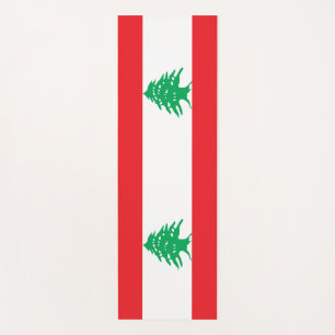 Patriottische Yoga Matten met vlag van Libanon