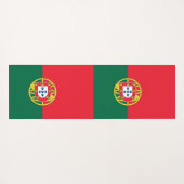 Patriottische Yoga Matten met vlag van Portugal (Achterkant (horizontaal))