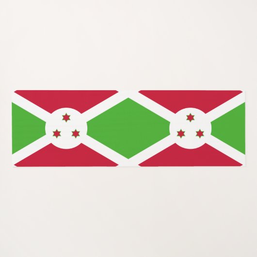 Patriottische yogamatten met vlag van Burundi Yogamat (Achterkant (horizontaal))
