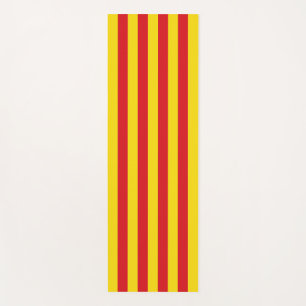 Patriottische yogamatten met vlag van Catalonië Yogamat