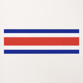 Patriottische yogamatten met vlag van Costa Rica Yogamat (Achterkant (horizontaal))