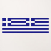 Patriottische yogamatten met vlag van Griekenland Yogamat (Achterkant (horizontaal))