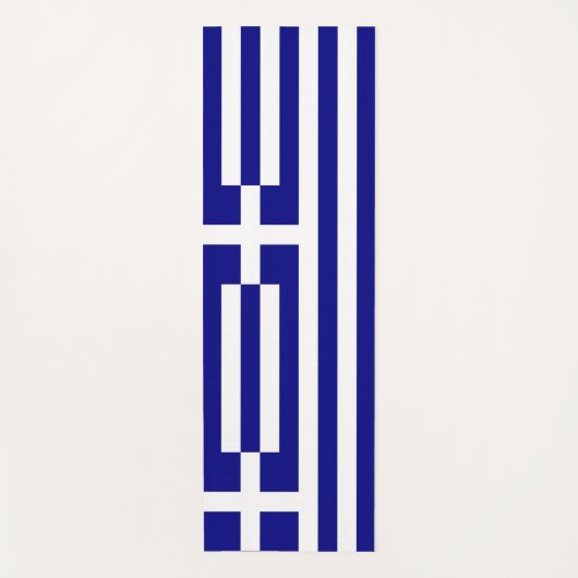 Patriottische yogamatten met vlag van Griekenland Yogamat (Voorkant)