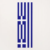 Patriottische yogamatten met vlag van Griekenland Yogamat (Achterkant)